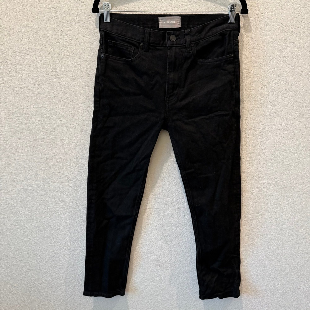 Everlane Women Black High Rise Skinny Jeans Size 26 Regular Denim Pants